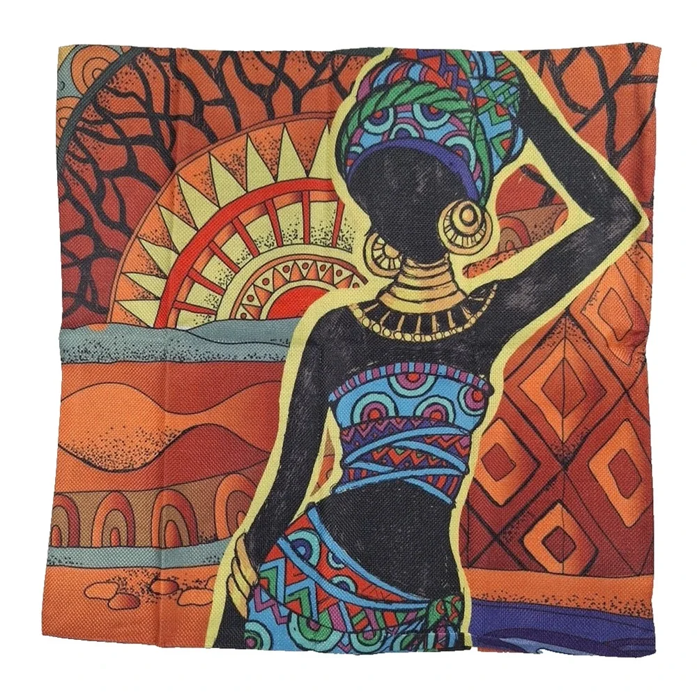 HGOD DESIGNS Throw Pillow Case African Women 18